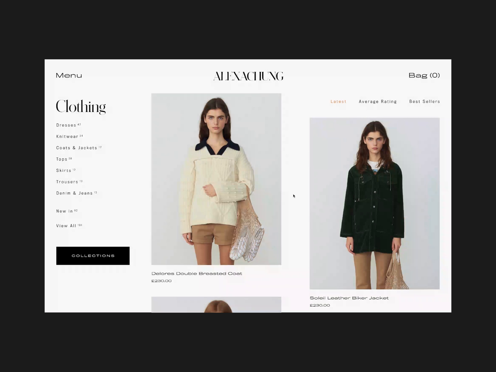 ALEXACHUNG website - Product Page by Kirill Pikalov on Dribbble