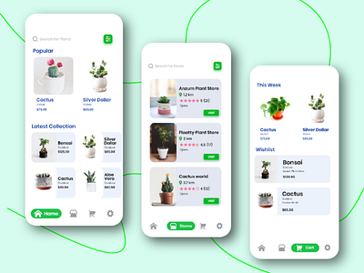 Plant Shopping App UI