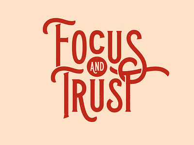 Focus & Trust Stamp badge branding focus logo logomark retro stamp trust vintage