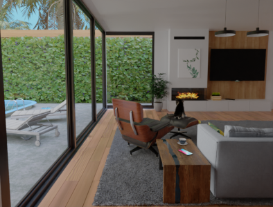 Modern House 3d architecture design render