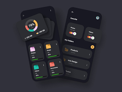 File Manager App design design ui ui ux uidesign ux design webdesign