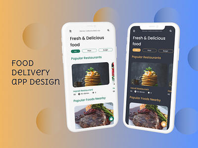 UI UX for food app