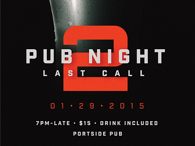 Pub Night 2: Last Call action beer design intense movie poster pub sequel taken typography