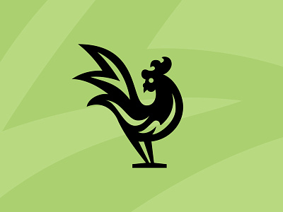 Rooster Logo animal farm food icon logo mark natural rooster