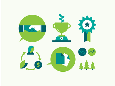 Infographic Elements color colour flat green handshake icons illustration infographic symbols vector