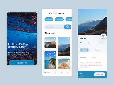 Egyptravel design figma mobile ui ux