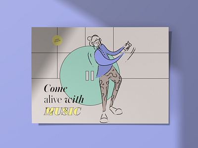 Listen to Music Concept concept design drawing illustration music