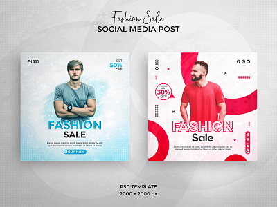 Fashion sale social media post or feed banner