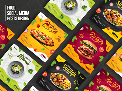 Food Products | Social Media Instagram Post Design