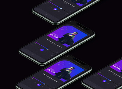 Music Player App UI Design app design app ui design music player music player app ui design music player design music player ui ui ui design