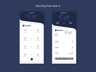 Boarding Pass App UI