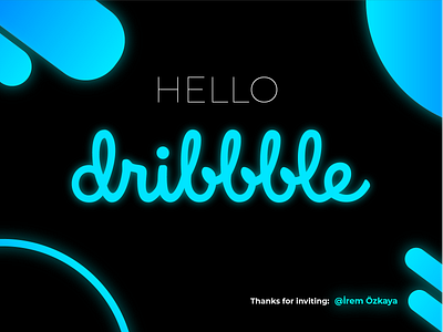 Hello, Dribbble!!! design graphic design illustration illustrator minimal typography vector