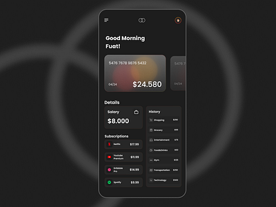 Mastercard Wallet App Design