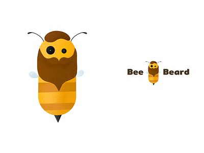 BeeBeard graphic design illustration logo