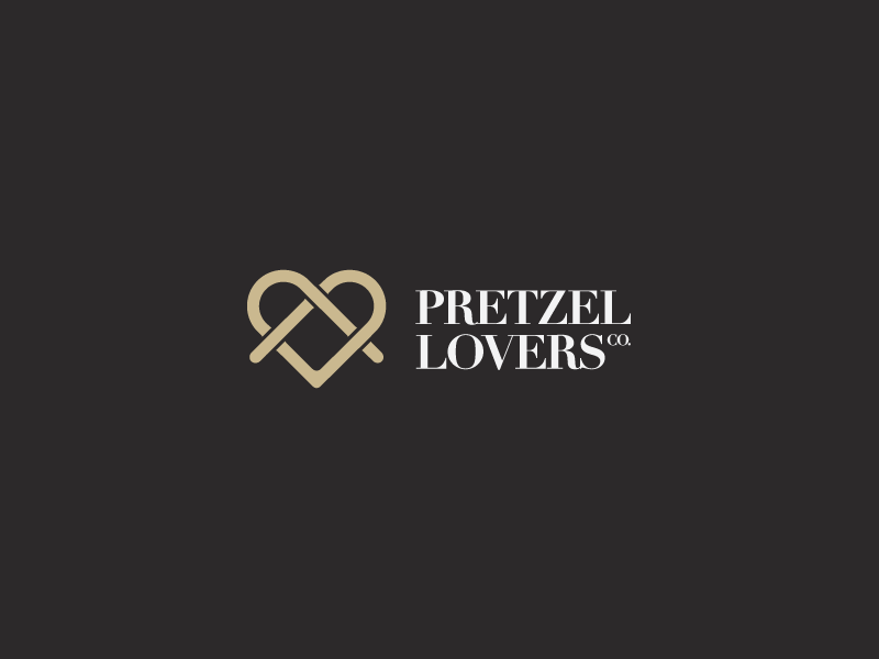 Pretzel Lovers GIF black branding exploration gold pretzel