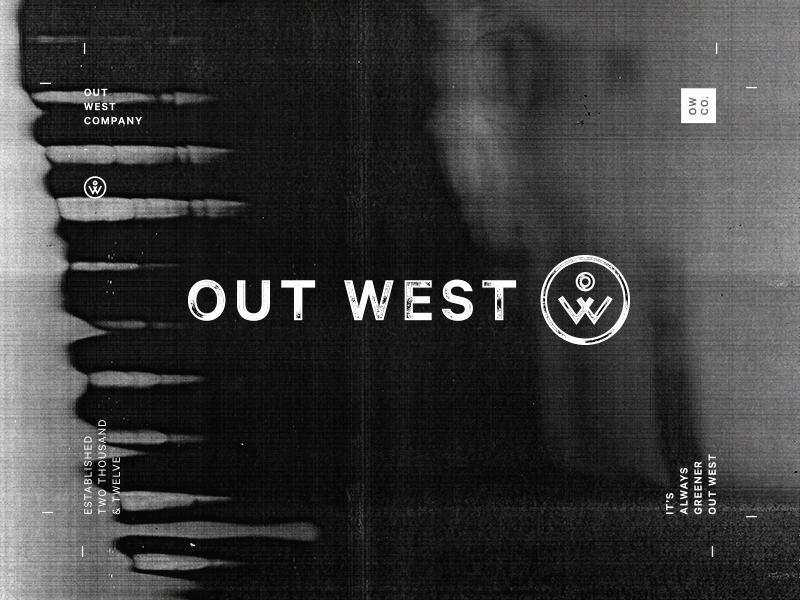 Out West Exploration freelance icon logo typography wip