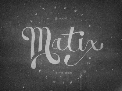 WIP Matix Graphic sketch type typography vintage wip