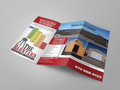 The Barnyard - Brochure Inside colorado graphic design mockup trifold trifold brochure