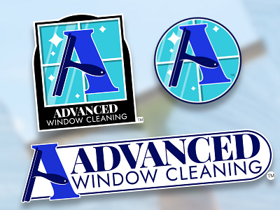 Advanced Window Cleaning - Logo branding graphic design identity design illustration logo marketing