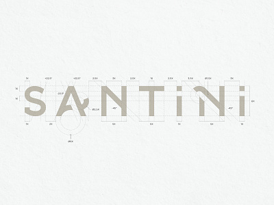 Santini Studio / Logo font design detail