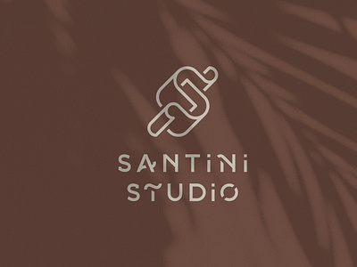 Santini Studio / Logo design architect logo art direction branding corporate identity graphic design graphiste freelance interior designer logo logo design logo font logotype monogram shadows