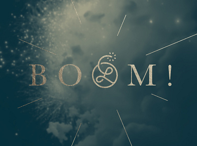 Lüminyx / Logo concept art direction bomb boom branding corporate identity fireworks gold foil gold texture graphic design graphiste freelance logo logo design mockup navy blue pyrotechnics