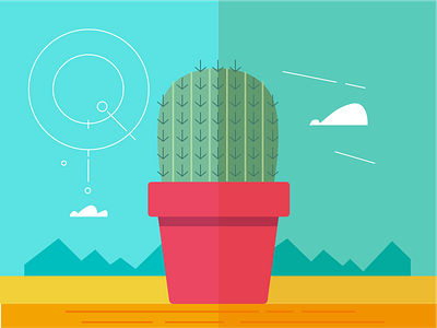 Cactus Illustration artwork colorful design creative design design graphic design graphics illustration sketch