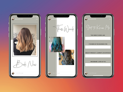 Instagram Stories for Hair Stylist