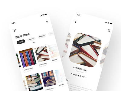 Book Store App Concept mobile app design mobile design mobile ui mobile ui design