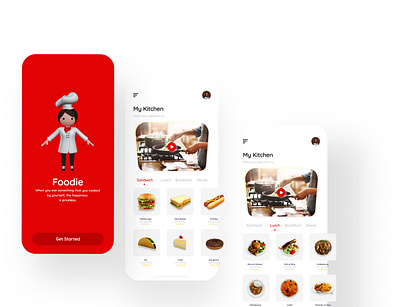 Cooking Mobile App design food app mobile app design mobile design mobile ui mobile ui design ui ui design uidesign uiux web design