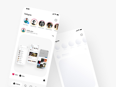 Instagram Redesigned instagram instagram post mobile app design mobile ui ui ui design uiux