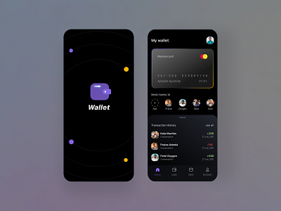 Wallet app 3d animation design graphic design illustration logo mobile app design mobile design mobile ui mobile ui design motion graphics ui ui design uiux