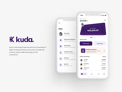 Kuda Bank Revamp design illustration logo mobile app design mobile design mobile ui mobile ui design ui ui design uiux