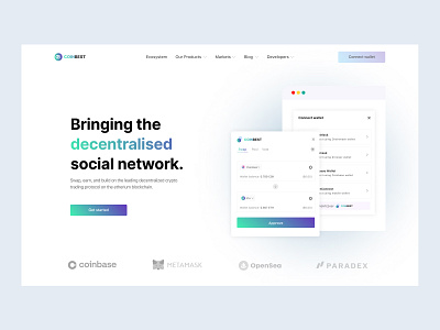 CoinBase Landing Page