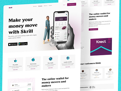 Skrill Consumer Landing Page Redesign (Case Study)