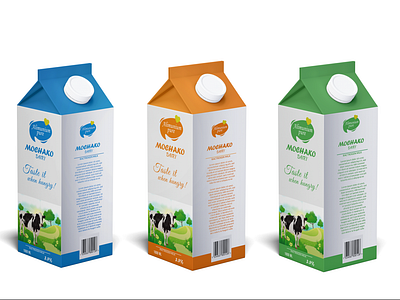 Milk Or Juice Packaging Design Template