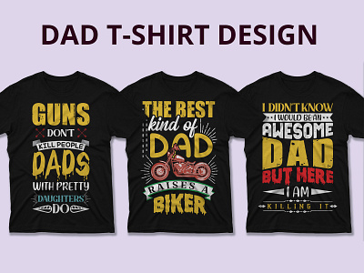 Dad Custom Typography T-shirt Design