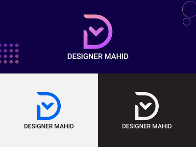 D M Logo Design branding business card design creative design graphic design logo owner vector