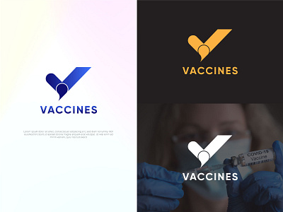 Vaccine Logo Design branding business card design covid 19 creative design graphic design logo logo design idea modern new logo design owner vaccine