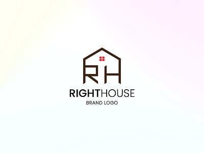 Real-Estate-(Right-Home) Logo Design branding creative design flyers design graphic design logo logodesign logoidea modern owner realestate righthome