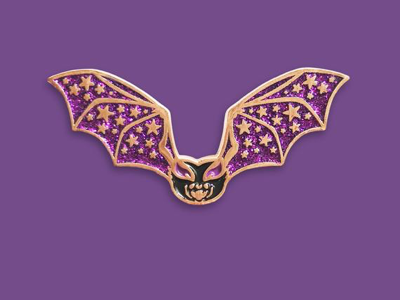 Astral Bat Enamel Pin