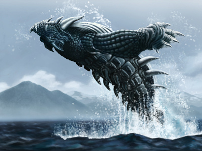 Armored Sea Dragon (daylight version) dragon marine monster ocean saltwater sea sea dragon sea monster