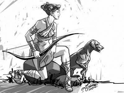 Artemis (Diana) archery arrow artemis bow diana dog god godess greece greek hound hunting liz masters pointer roman rome