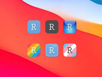 RStudio Alternative Icons big sur design icon logo macos pride rainbow rstudio