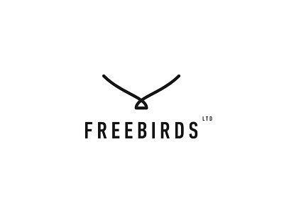 Freebirds branding design flat icon logo minimal vector