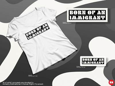 Born of An Immigrant | Charity Design