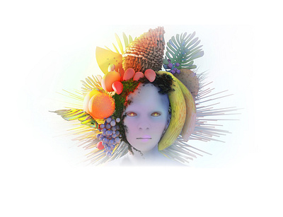 Fruit Head 3d art 3d artowrk 3d illustration