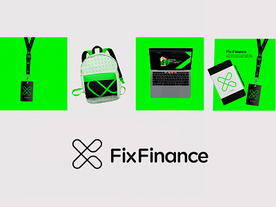 Fix Finance branding graphic design illustration logo typography