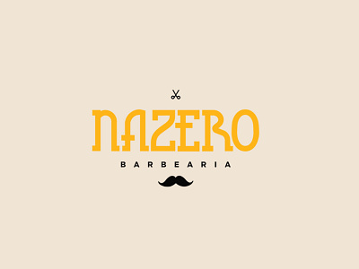 Barbearia Nazero branding design graphic design illustration logo typography