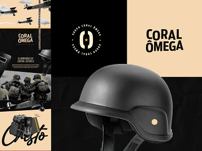 Coral Ômega branding design graphic design illustration logo typography
